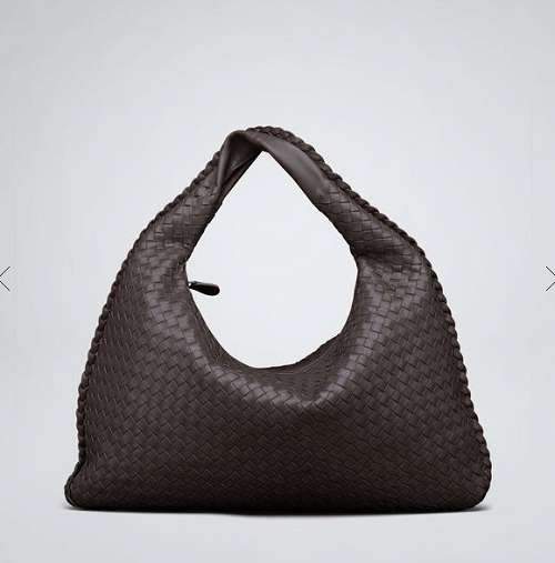 Bottega Veneta Nappa Hobo Lambskin Bag 5091 dark brown